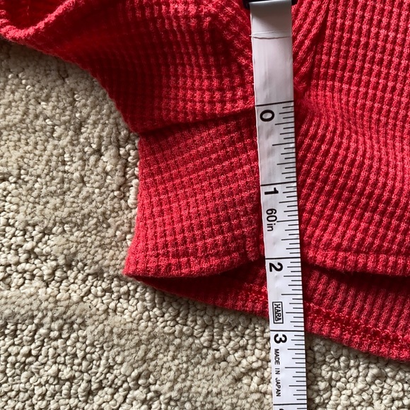 WORN ONCE Tna | Melrose Waffle Short Hibiscus Red - Picture 12 of 15